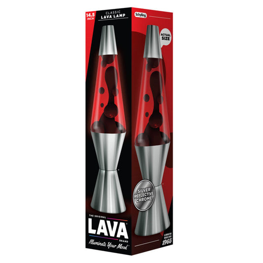 14.5″ Lava Lamp Chrome Plated Crimson - US 7280