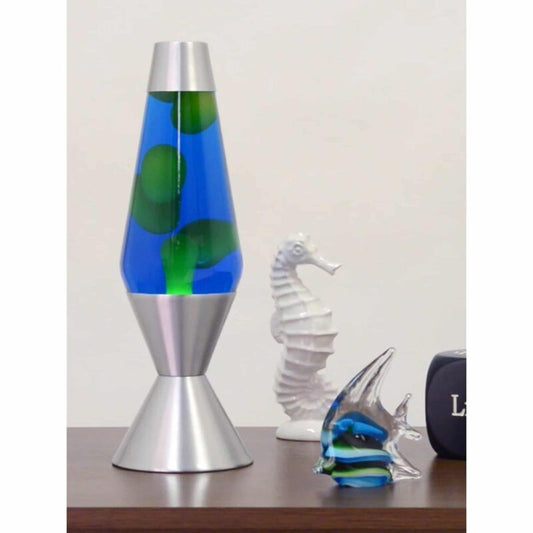 16.3″ LAVA Lamp – Yellow/Blue/Silver - US 2246