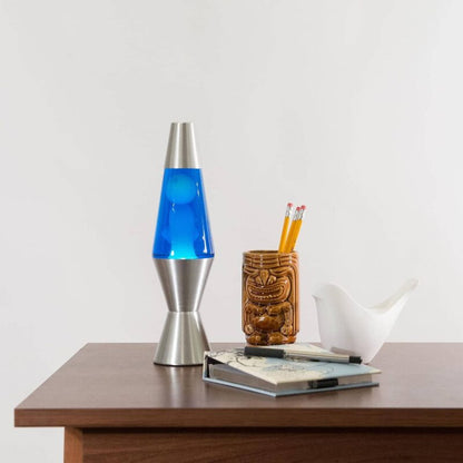 11.5″ LAVA Lamp – White/Blue/Silver - US 1300