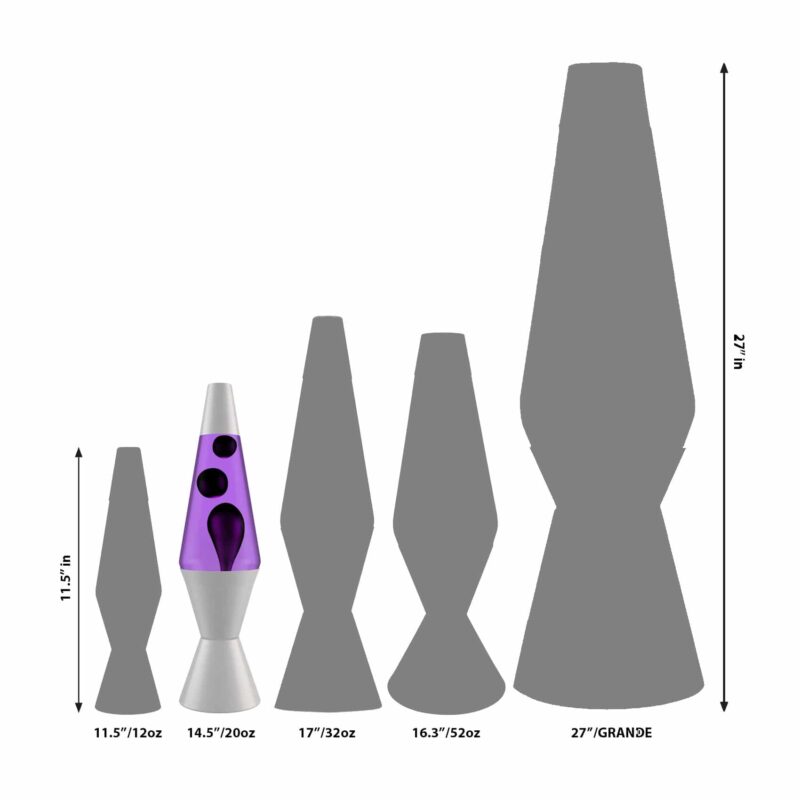 14.5’’ LAVA Lamp – Black &amp; Purple - US 5931
