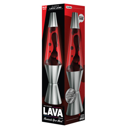 14.5″ Lava Lamp Chrome Plated Crimson - US 7280