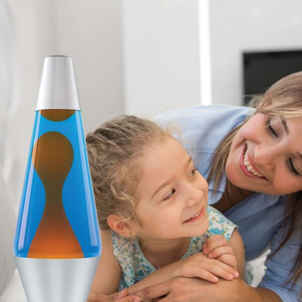 14.5” LAVA Lamp – Orange/Blue/Silver - US 5203