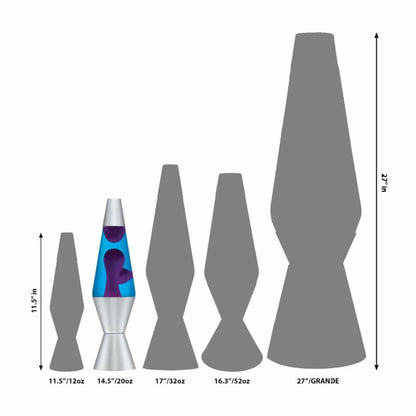 14.5″ LAVA Lamp – Purple/Blue/Silver - US 9877