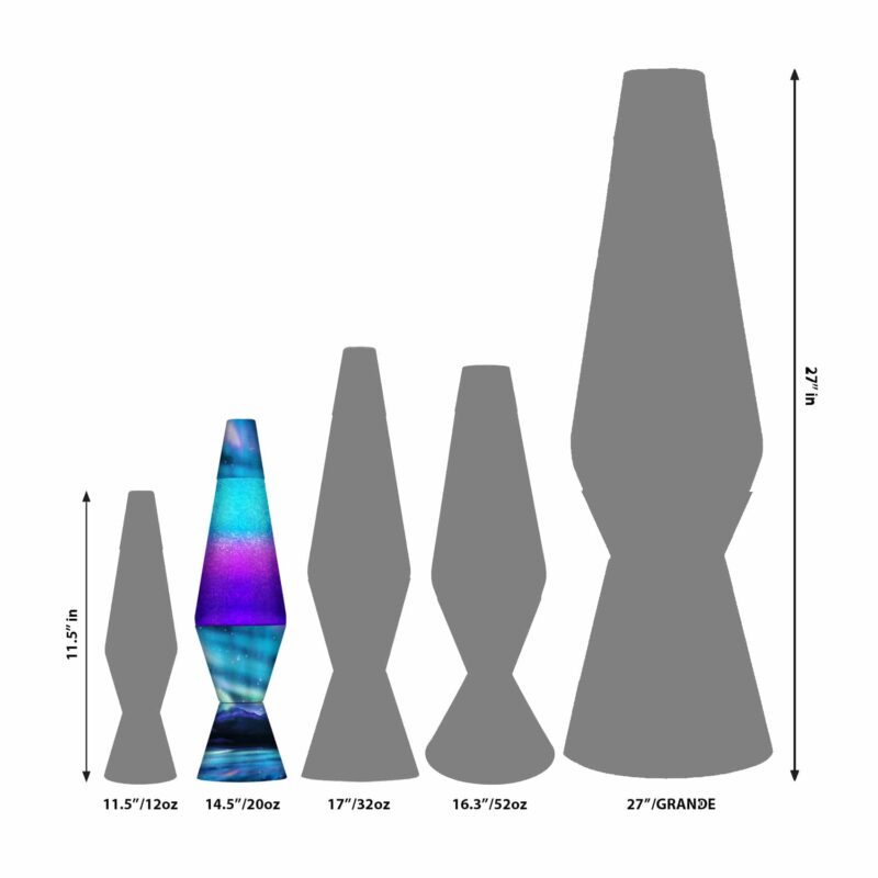 14.5″ LAVA Lamp Colormax Northern Lights – Glitter - US 4647