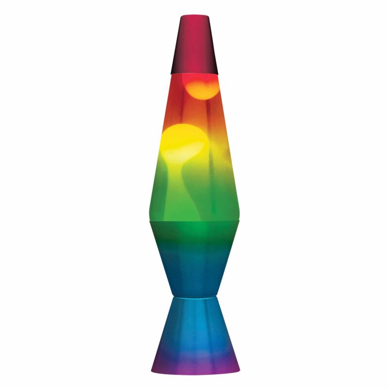 14.5” LAVA Lamp Rainbow – White/Clear/Tricolor - US 4368