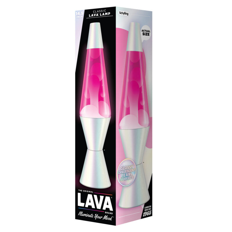 14.5″ Lava Lamp Opalescent Pearl - US 6848