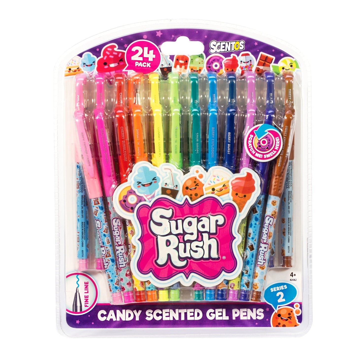24 Sugar Rush Gel Pens – Scented - US 9786