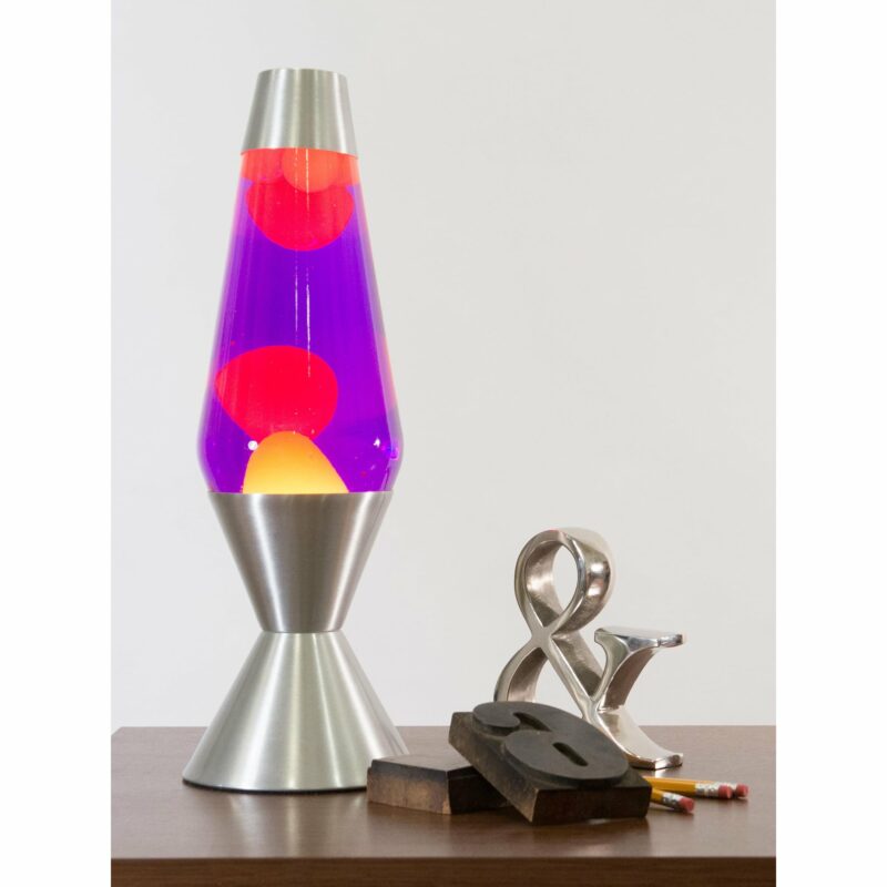 16.3″ LAVA Lamp – Yellow/Purple/Silver - US 8743
