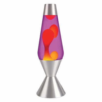 16.3″ LAVA Lamp – Yellow/Purple/Silver - US 8743