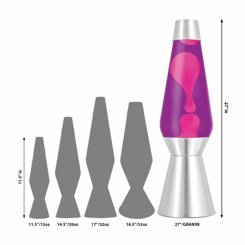 27″ LAVA Lamp Grande – Pink/Purple/Silver - US 4880