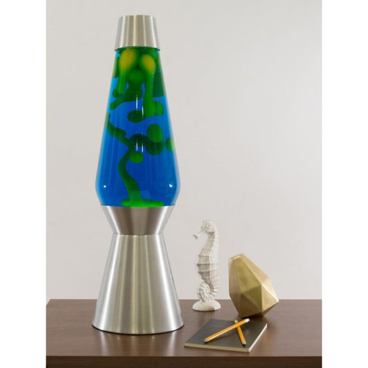 27″ LAVA Lamp Grande – Yellow/Blue/Silver - US 5688